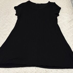 Classic Black Women's Lightweight Cotton Dress